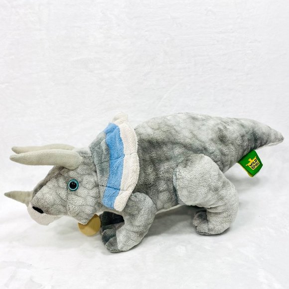 Wild Republic Triceratops Plush Toy - 17" - EUC - Picture 1 of 12